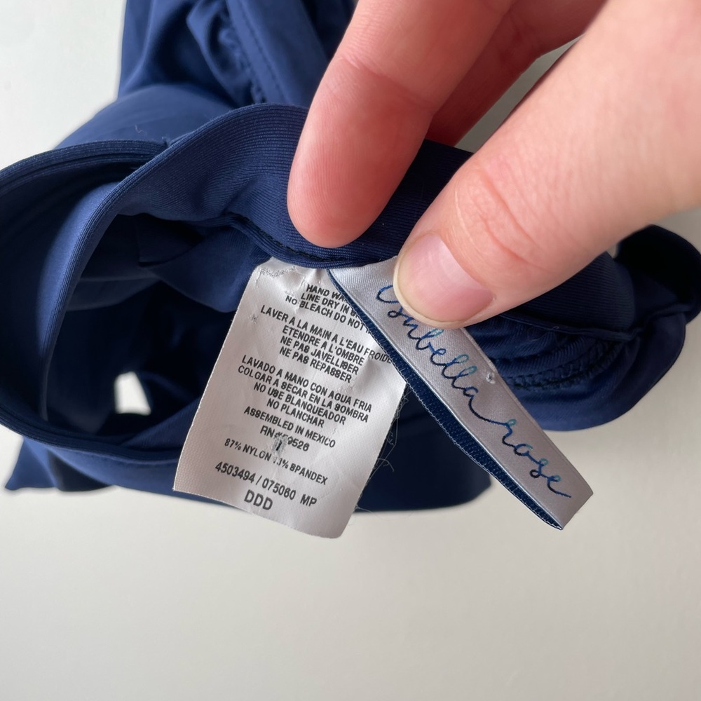 Isabella Rose Navy Blue Bikini Set Women's Blue Size Medium Swim Set - Picture 6 of 6